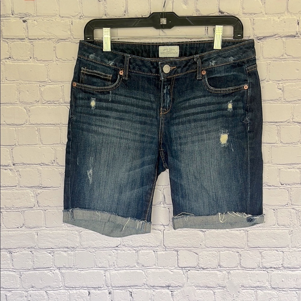 Aeropostale Juniors Denim Bermuda‎ Shorts Size 7/8